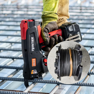 Alambre de Amarre Doble Negro Recocido de Calibre 16, 18, 20, 22, TW1061T, RB441T, RB443T, Alambre para Atar Varillas - Product Image 1