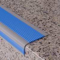 Bandes antidérapantes modernes en caoutchouc PVC, garniture de bordure en marbre, bandes de bordure résistantes à l'usure, marque Heke, longueur personnalisée, utilisation hospitalière
