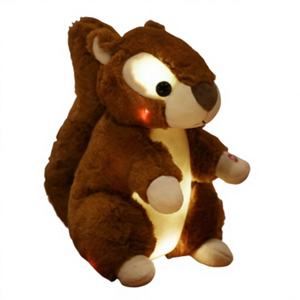 Statuette di animali luminosi di cartone animato: giocattoli di peluche che si illuminano al buio di scoiattoli, gatti, gufi, agnelli, orsi polari e ippopotami. - Product Image 6