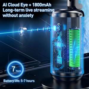 <span class=keywords><strong>FUNSNAP</strong></span> Q04 Soporte PTZ de Seguimiento Instantáneo Inteligente de Escritorio, Palo para Selfie, Estabilizador de Teléfono en Vivo, Novedad - Product Image 4