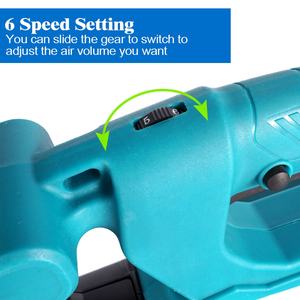 <span class=keywords><strong>Souffleur</strong></span> électrique YOFIDRA 2000W régulation de vitesse à 6 vitesses pour <span class=keywords><strong>Makita</strong></span> <span class=keywords><strong>18V</strong></span> batterie <span class=keywords><strong>souffleur</strong></span> de feuilles propre feuilles tombées poussière neige outil - Product Image 4