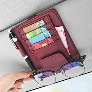 Multifunctionele auto zonnebrilhouder, creatieve auto zonneklep opbergclip, auto brilclip, auto interieur accessoires - Product Image 4