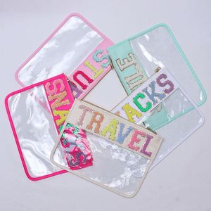 Women DIY Embroidery PVC Pouch Summer Zipper Portable Clear <b>Cosmetic</b> Bags <b>Organizer</b> Water Resistant Lightweight Eco-Friendly - Product Image 2