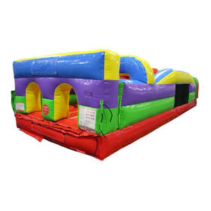 Prix <span class=keywords><strong>moins</strong></span> <span class=keywords><strong>cher</strong></span> commercial PVC 30ft jeu de parcours d'obstacles gonflable adulte personnaliser le parcours d'obstacles Orange de saut à vendre - Product Image 1