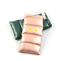 Grosir murah kapas tebal tahan air kustom sintetis bawah tas tas serut kacamata lembut kacamata ponsel kantong