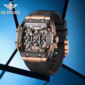 Top Brand OUPINKE 3215 Fashion Man Mechanical <b>Watch</b> Waterproof Square <b>Watches</b> <b>for</b> <b>Men</b> <b>Skeleton</b> Automatic Casual Man's <b>Watch</b> 2025 - Product Image 3