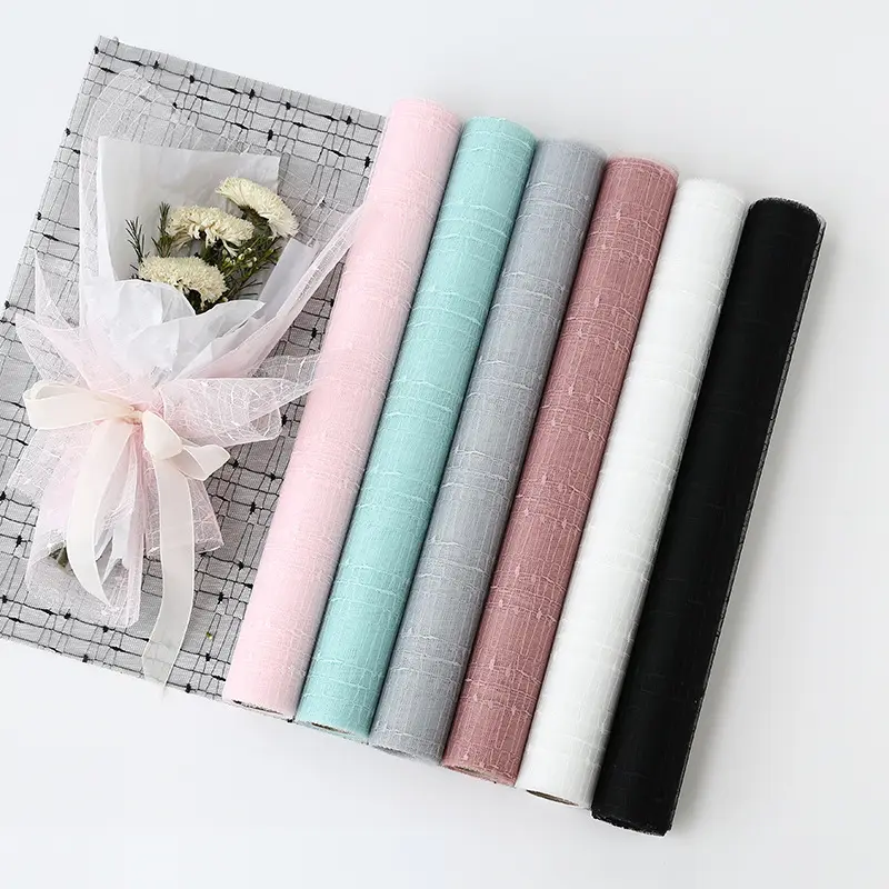 hotsale wholesale flower wrapping mesh for flower packing
