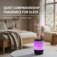 Diffuseur d'huiles essentielles 150ML, diffuseur d'aromathérapie, lumière LED RGB, veilleuse, brume fraîche, USB Type-C, pour chambre à coucher, bureau, relaxation, cadeau