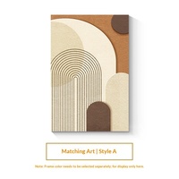 Peinture décorative haut de gamme Morandi abstraite 3D en sable, impression numérique sur toile, imperméable, écologique, encadrée pour canapé