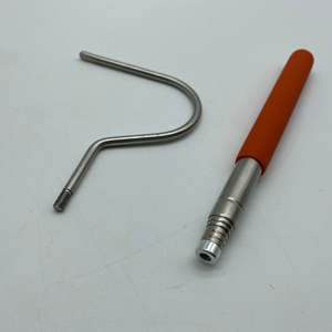 Yeni ürün kişiselleştirilmiş özelleştirilmiş yılan tutucular teleskopik çubuk paslanmaz çelik uzatma direği kanca ile parçaları açık - Product Image 4