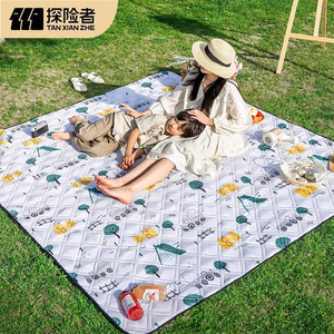 Explorer Picnic <b>Mat</b> 200cm Thickened Waterproof Outdoor <b>Camping</b> <b>Mat</b> Anti Slip Beach <b>Mat</b> For 2-4 People - Product Image 1