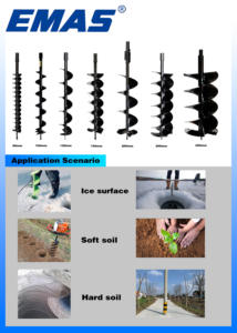 Emas Industriële Kwaliteit 38.5cc Gx35 4-takt Benzine Aarde Boor Hot <span class=keywords><strong>Sale</strong></span> Eenvoudige Bediening Farm Tools <span class=keywords><strong>Power</strong></span> Aarde Vijzel - Product Image 5