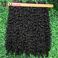 Lots de Cheveux Humains Vietnamiens Bruts Double Drawn 15A, Extensions de Cheveux Vierges Bruts SDD Pixie Bouclés Épais Alignés