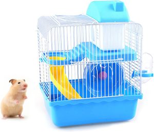 กรงแฮมสเตอร์ลวดเหล็กขนาดใหญ่ ดีไซน์ท่อหลากสี พร้อมส่ง บรรจุกล่อง - Product Image 3