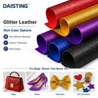 Tissu en cuir synthétique PU pailleté métallisé avec support non tissé 0,5 mm pour chaussures, sacs, ameublement, rouleaux décoratifs en vrac