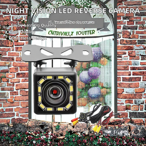 กล้องมองหลังรถยนต์กลางคืน AHD CCD 720P กันน้ำ มุมกว้าง 180 องศา ช่วยจอดรถ แบ่งหน้าจอ พร้อมเรดาร์ถอยหลัง 5.0 นิ้ว - Product Image 2