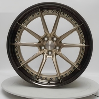 Neue Matte Bronze Mehrspeichen-Schmiedefelgen aus 6061 T6 Aluminiumlegierung 12000T Gepresst TÜV JWL VIA S4-00019 18-24 Geruida Maßanfertigung