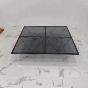 <span class=keywords><strong>Table</strong></span> basse en marbre de style concis en verre noir italien moderne Sens du luxe - Product Image 1