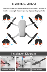 الأصلي ل DJI Mavic MINI <span class=keywords><strong>2</strong></span> مراوح حافة برتقالية <span class=keywords><strong>2</strong></span>/4K مراوح Mavic شفرات SE صغيرة 4726F ملحقات الجناح - Product Image 4