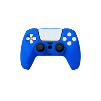 Étui de protection en silicone anti-poussière et anti-transpiration avec design antidérapant et grand trou de charge pour accessoires de manette PS5