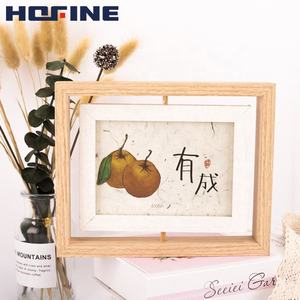 Nhà Máy bán hàng trực tiếp của Cuốn tiểu thuyết Hai mặt bằng gỗ xoay tùy chỉnh khung ảnh kỹ thuật số - Product Image 3