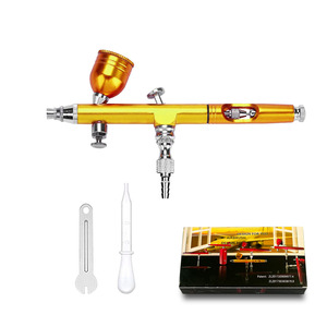Aérographe AR180 0.3-0.5mm à double action, alimentation par gravité, portable, pour peinture artistique et modélisme - Product Image 2
