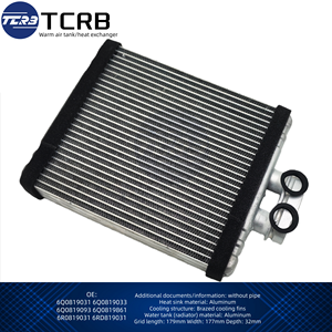 TCRB 6Q0819033 6Q0819031 6R0819031 6RD819031 para VW Polo Fabia Audi A1 Modelo Radiador o Calefactor <span class=keywords><strong>de</strong></span> Aire Caliente 6Q0819861 - Product Image 4