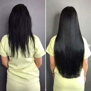 High Quality Brazilian <b>Hair</b> Remy Clip in <b>Hair</b> <b>Extensions</b> 100% Virgin Human <b>Hair</b> Machine Double Weft - Product Image 6