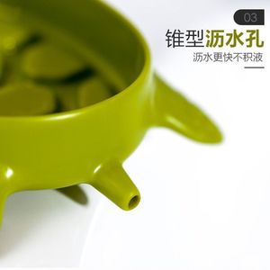 Turtle Soap Dish Green PP Material Non Slip Drainage For Bathroom - Product Image 5