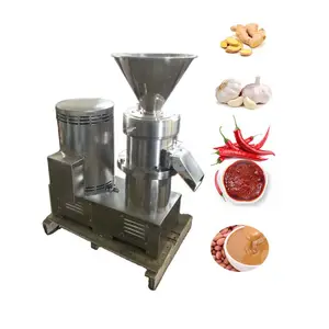 380V/11KW industrial Wet Colloid Mill for Hoisin Sauce Porkskin Grinding Beef Meat Paste Making Grinder Machine HJ-MS130