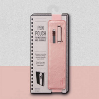 Pochette portable pour stylo de lecture, cadeau créatif britannique, porte-stylo, rangement à sangle pour articles littéraires, journal créatif en PU, facile à retrouver et à ne pas perdre, cadeau