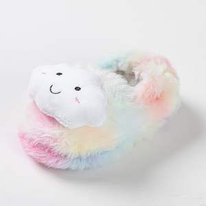 شباشب قطيفة دافئة للأطفال، أحذية لطيفة للبيع بالجملة، شباشب داخلية دافئة من الفرو - Product Image 2