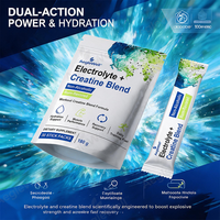 Poudre d'électrolytes et de créatine AegleWell OEM, saveur rhum sans alcool, pour l'hydratation et la récupération musculaire après l'entraînement