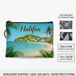 Porte-monnaie en cuir personnalisé avec logo, souvenirs touristiques de <span class=keywords><strong>Halifax</strong></span>, <span class=keywords><strong>Nouvelle</strong></span>-<span class=keywords><strong>Écosse</strong></span>, Canada, couleurs personnalisables pour femmes - Product Image 1