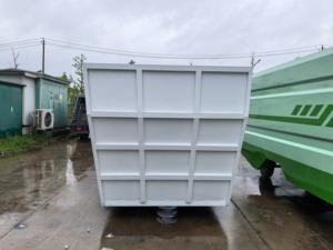 Trémie d'ordures en acier au carbone 12CBM fabriquée en usine, camion à bras oscillant transportable, poubelle de construction à vendre - Product Image 6