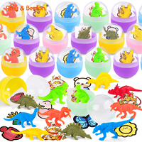 Juguetes de cápsula mini de 32 mm para Halloween, borradores de anillos de insectos OEM para niños, para bolsas de regalos, cajas del tesoro y premios para el aula