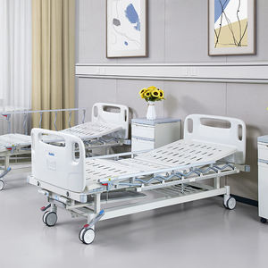 HaoHan 2025, nuevos muebles de Hospital de dos manivelas ABS, cama Manual para pacientes, cama médica de enfermería para pacientes en venta - Product Image 1