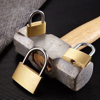 Cadenas en laiton de sécurité personnalisable avec logo, haute qualité, 20mm, 25mm, 30mm, vente en gros