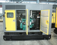 Groupe électrogène diesel silencieux de type ouvert/super silencieux OEM SWT 30KVA 45KVA 60KVA pour moteur 24V DC avec démarrage électrique AMF+ATS