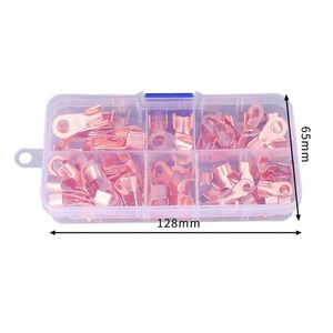 OT5A 10A 20A 40A 60A 80A Open End Terminal Purple Copper Wire <b>Connector</b> <b>Quick</b> Wiring Terminal Block Set - Product Image 1