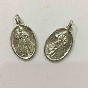 Medalla Milagrosa de Nuestra Señora de <span class=keywords><strong>Medjugorje</strong></span> 16x25mm para Oración, Medalla Religiosa o Amuleto para Hacer Joyas con Anilla de Salto - Product Image 2
