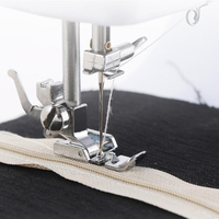 Machine à Coudre à Double Aiguille Pratique et Silencieuse à 12 Fils avec Fonction d'Éclairage