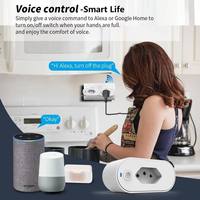Prise intelligente WiFi TY-BR Tuya BR, 16A, fonction de surveillance de la puissance, minuterie, commande vocale