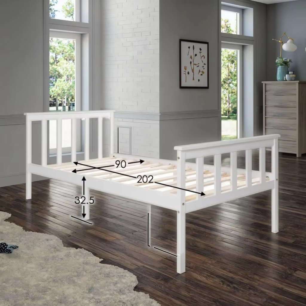 White Single Beds - Stylish \u0026 Space-Saving Solutions, image size:1024x1024