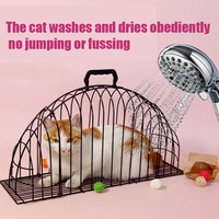 Cage portable pour animaux de compagnie avec sèche-cheveux, cage de séchage de bain pour chien chat de voyage, approvisionnement en vrac en gros pour le lavage du bain