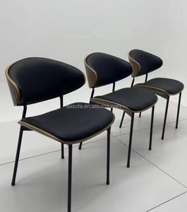 เก้าอี้รับประทานอาหารหนังแท้สีเทาทันสมัยชุดโต๊ะอาหารสุดหรูเก้าอี้รับประทานอาหาร8ตัวจากโรงงาน Foshan - Product Image 6