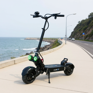 Trottinette électrique haute performance pour la ville, charge maximale 150 kg, batterie lithium 30 Ah/40 Ah, pneu de 11 pouces, moteur double 60 V 6000 W - Product Image 1