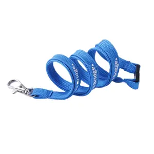 Groothandel Hoge Kwaliteit Aangepaste Logo Polyetster Buis Lanyard Voor Sleutel