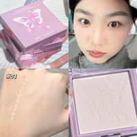 Ensemble de poudre matte soft focus pour peau grasse maquillage imperméable à l'huile de réglage retouche maquillage aéré respirant chimique haute