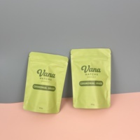 Sacs vides d'emballage sous vide verts organiques 30g 50 grammes de paquets de papier d'aluminium de PE pour des sacs d'emballage de Matcha de poche de thé